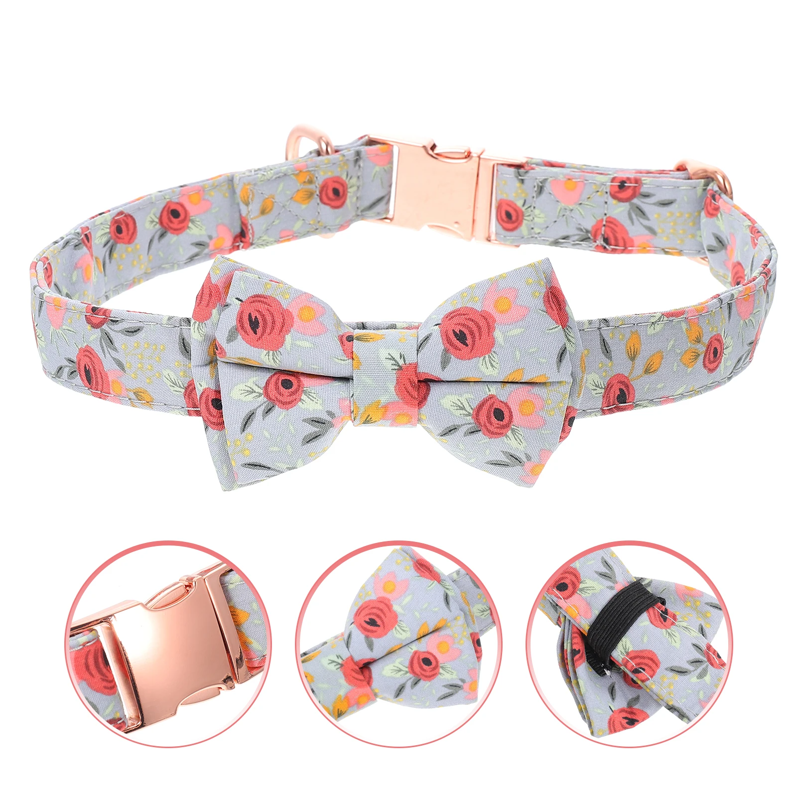 

Collar Large Puppy Cosplay Bowknot Design Cat Pure Cotton Soft Comfortable Durable Decorative Accessory for Party Holiday Gift