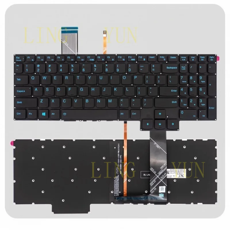 

Новая клавиатура с подсветкой для ноутбуков Lenovo Legion Y7000 R7000 Y7000P, американская раскладка, 2020/21 г.