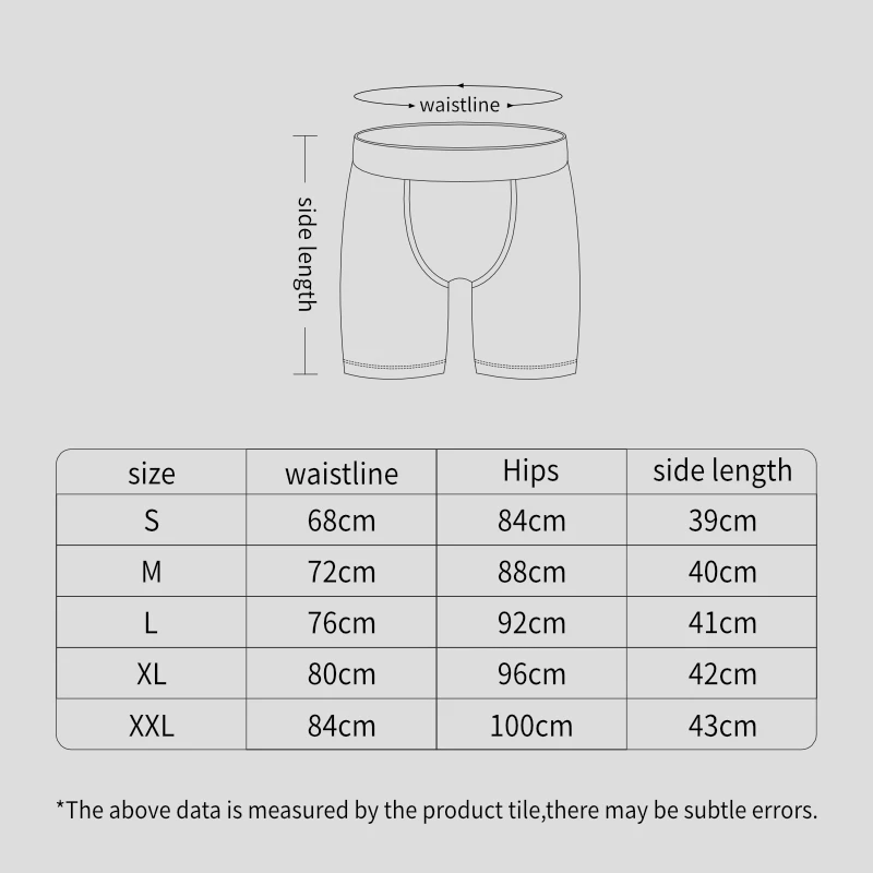 Men\'s Printed Fashion Long Boxer Briefs