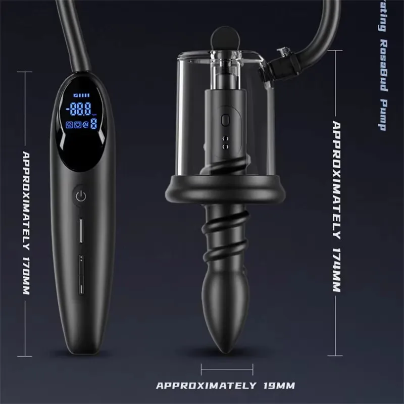 Electric Pump Vacuum Sucking Vibration For Men Massage Prostate Stimulator Anal Pump Male Anal Sex Toy Tool Vibrating Butt Plug