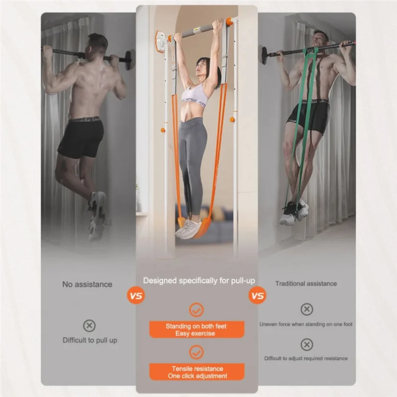 Pull Up Assist Band Adjustable Elastic Straps Bands Heavy Duty Resistance Bands For Chin Up Home Work Out