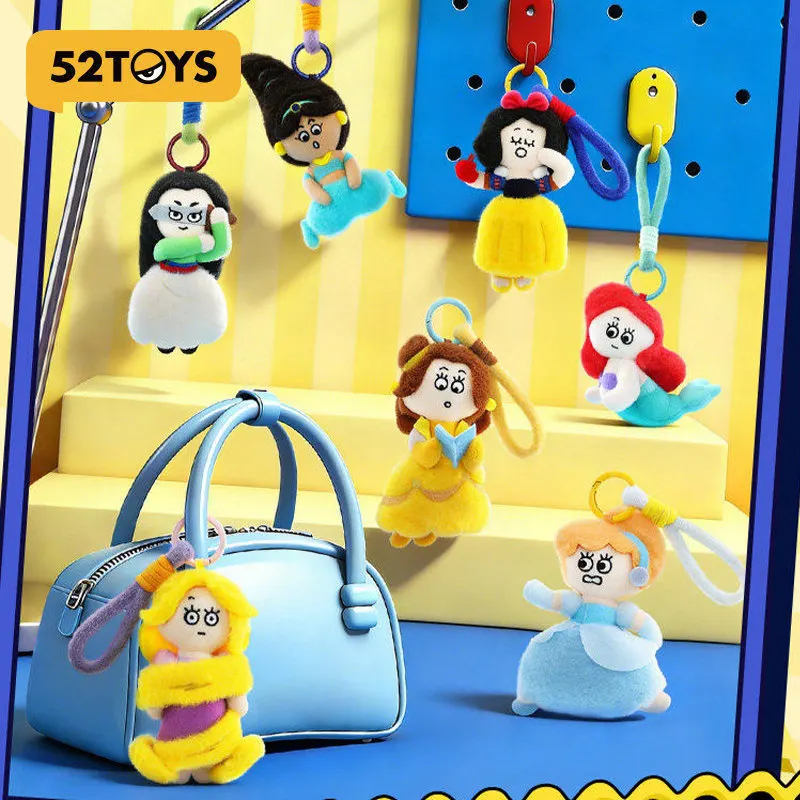 52TOYS  On The Run Princess Pendant Blind Box Rapunzel On The Run Collectible Trendy Toy Bag Keychain Hanging Ornament
