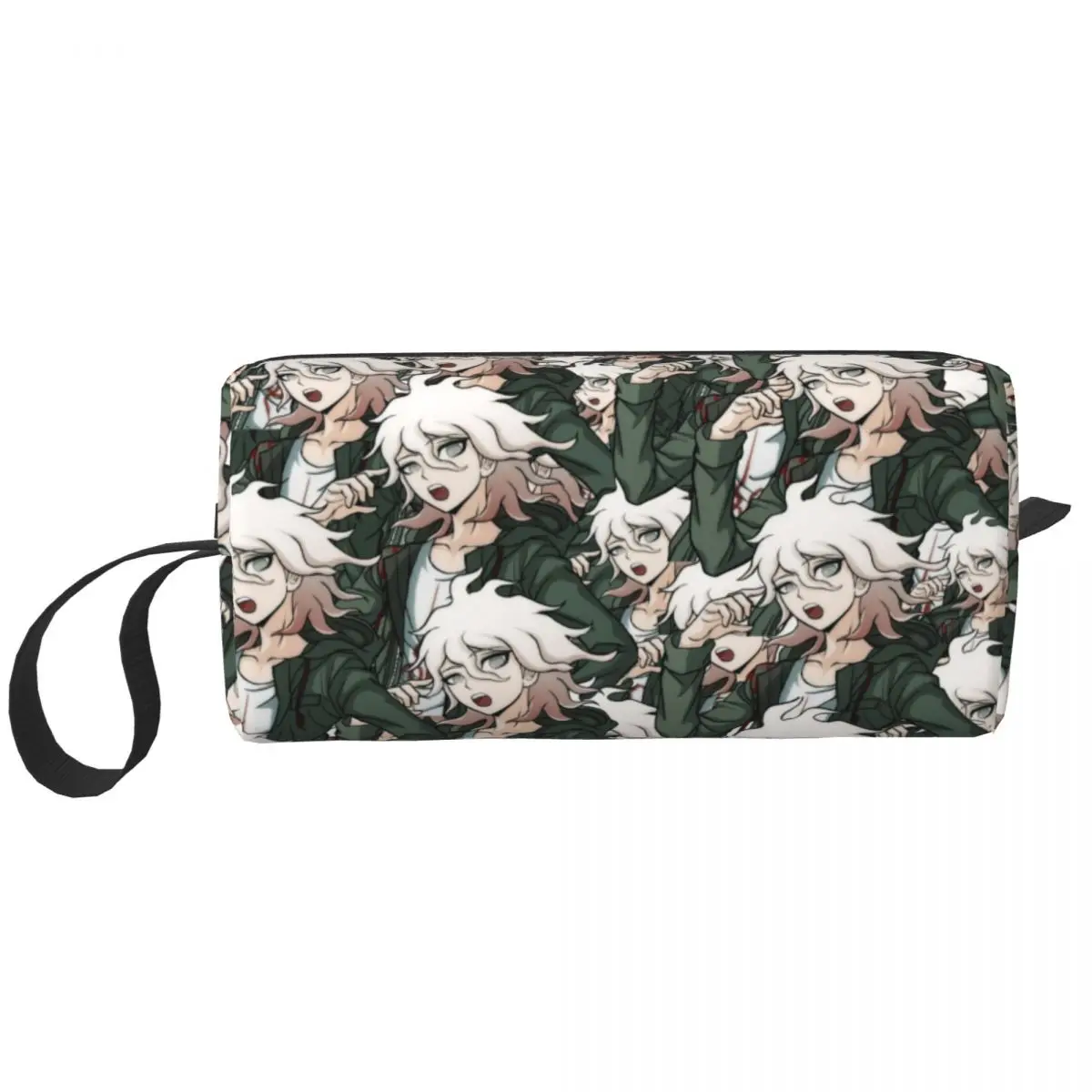 Nagito Komaeda trousse de maquillage pochette Danganronpa Ultra désespoir filles au revoir désespoir trousse à cosmétiques toilette petite pochette de maquillage rangement