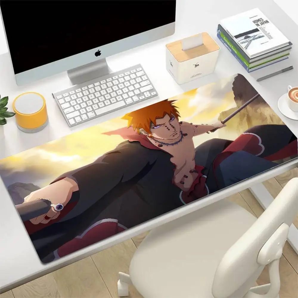 Naruto Uchiha Clan Anime Gaming Mouse Pad Large Rubber Keyboard Desk Mat With 2MM Stitched Edge Design