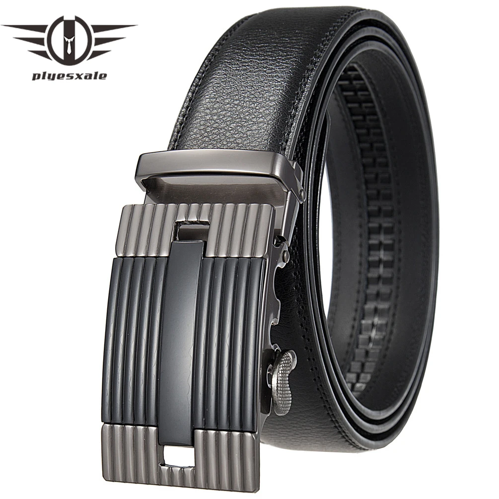 

New Arrival Automatic Buckle Men Belt Genuine Leather Luxury High Quality Black Dark Brown Mens Formal Belts High Quality B483