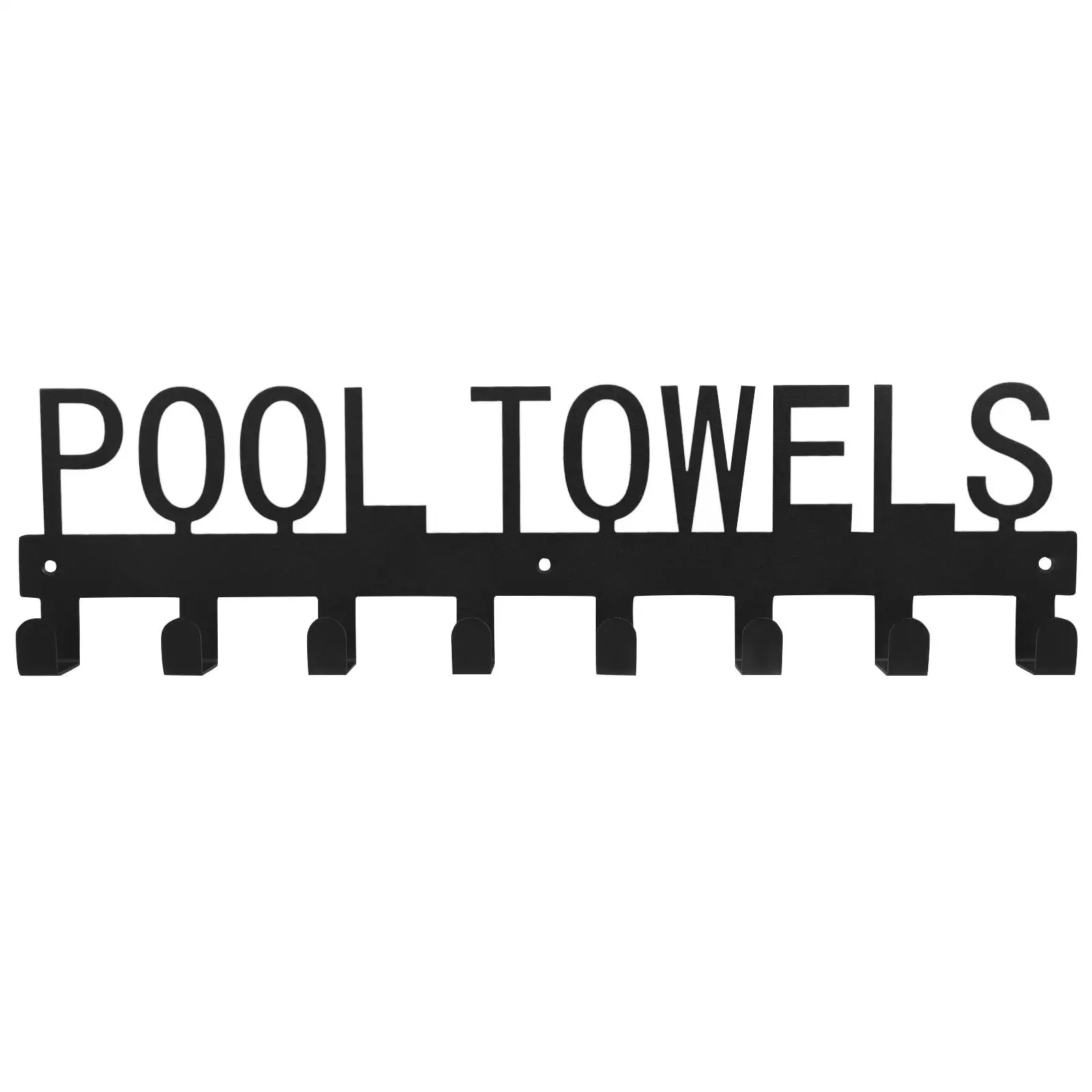 

Pool Towel Rack Nail free Durable Iron Hooks Lightweight Portable Bathroom Bedroom Spa Hanger Clothes Hat ganizer