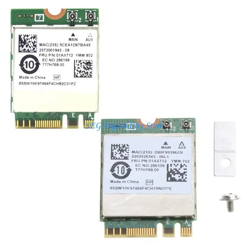 U75B WIFI Card Dual-Band 2.4+5G 1200M BT4.0 Wireless Card 1200M RTL8822BE M2-NGFF