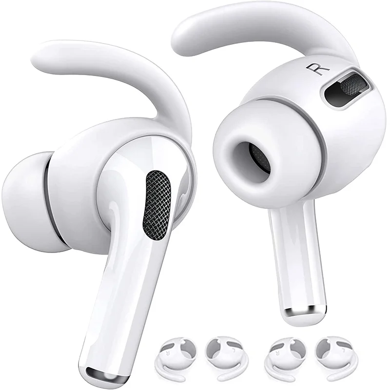 For Apple AirPods Pro Ear Hooks Covers Anti Slip Holders Silicone Eartips Earbuds Bluetooth Wireless Earphone Accessories