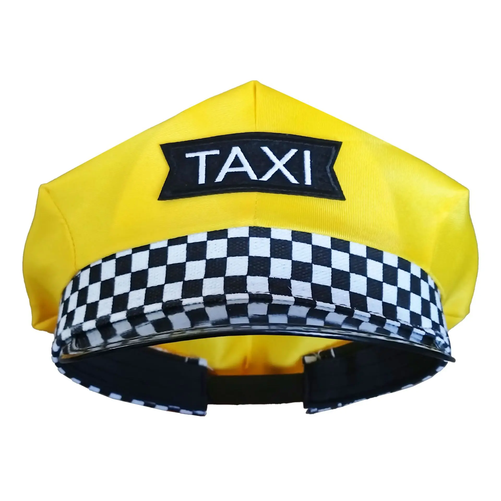 Taxi Driver Embroidered Letter Wide Brim Hat for Adults Role Play Party Costume Dress Up Accessory