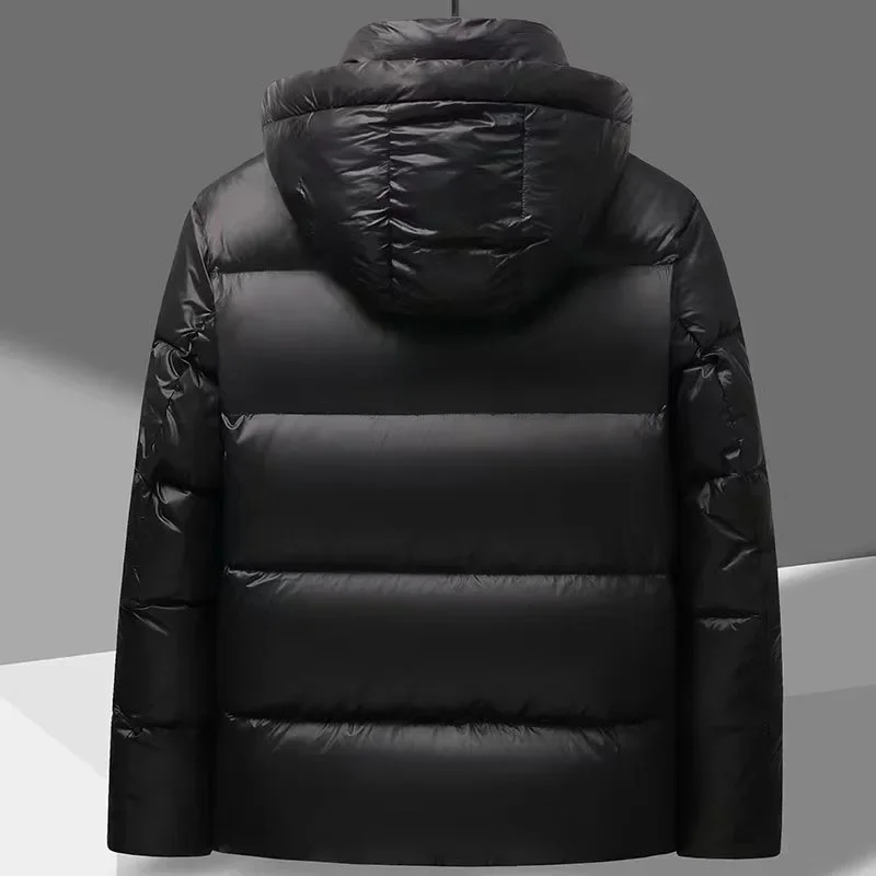 Yeae Daunen jacke schwarz gold grau Enten daunen Herren jacke abnehmbare Kapuze lässige kurze Jacke dicke Winter paar Kleidung