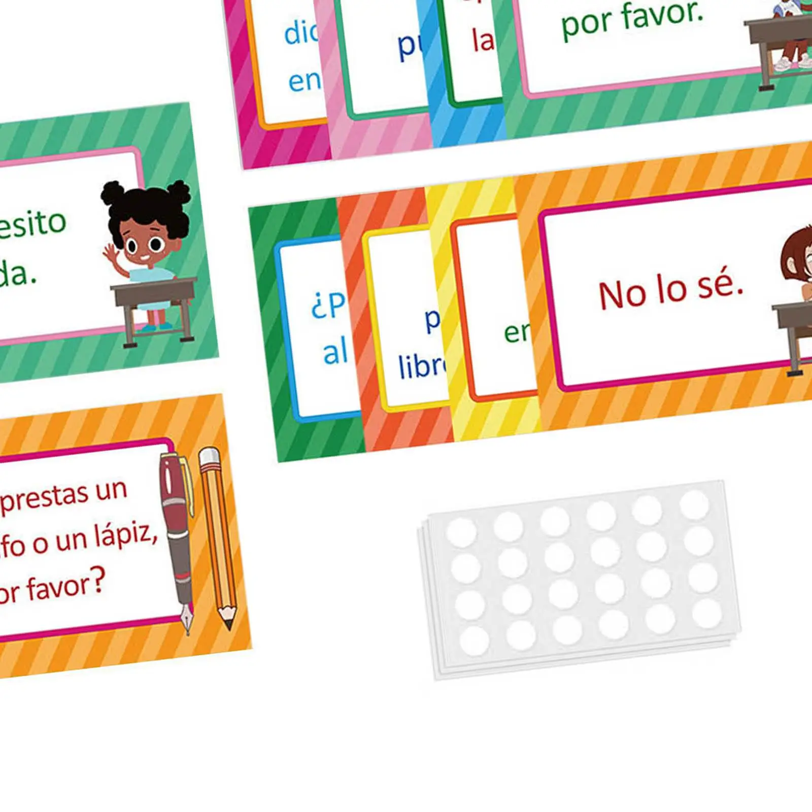 

16 Pieces Spanish Poster Educational Early Learning Teaching Materials for Homeschool Preschool Elementary Nursery Wall Decor