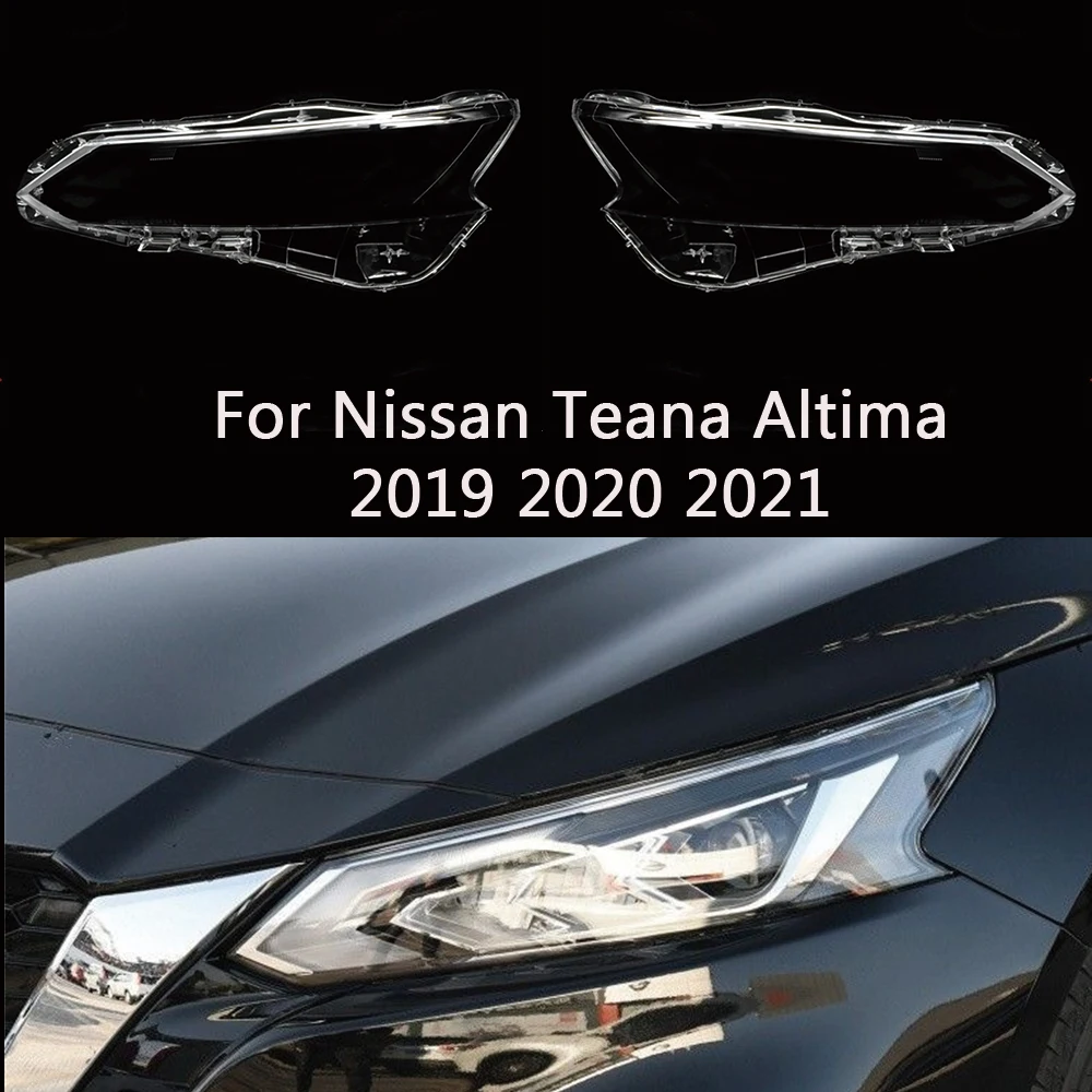 

Налобный фонарь для Nissan Teana ALTIMA 2019 2020 2021, задняя крышка для объектива, прозрачный абажур, Сменный стеклянный налобный фонарь