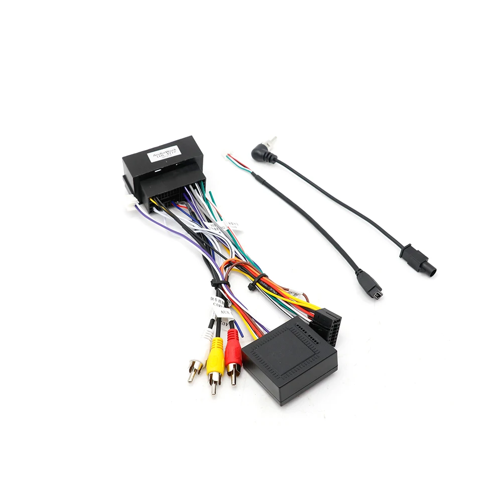 Car Audio  Radio Stereo Wiring Harness Cable Adapter Android MP5 Player  for Jeep Wrangler Cherokee Compass Renegade 2016-2023
