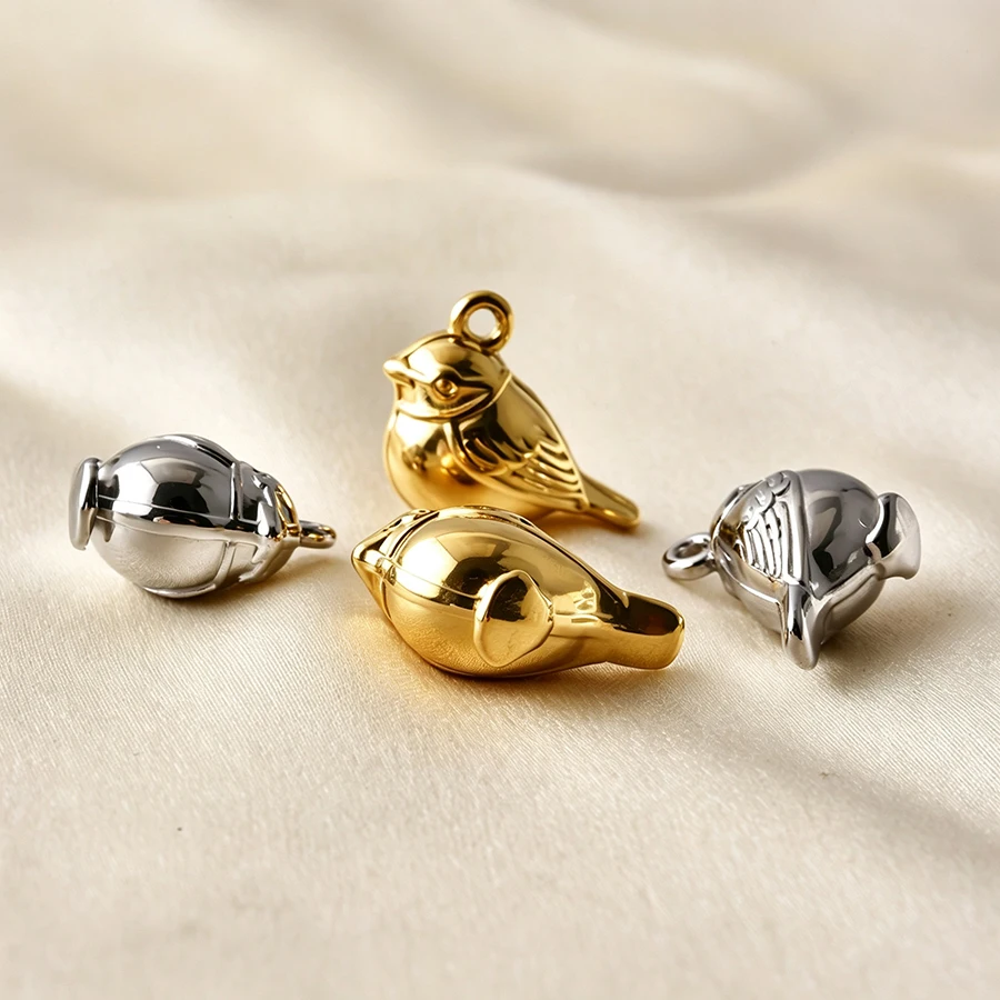 Mix Color 316 Stainless Steel Cute Animal Charms For Jewelry Making Bulk Anti-Rust Squirrel Cat Dog Pendants Handmade Bracelets