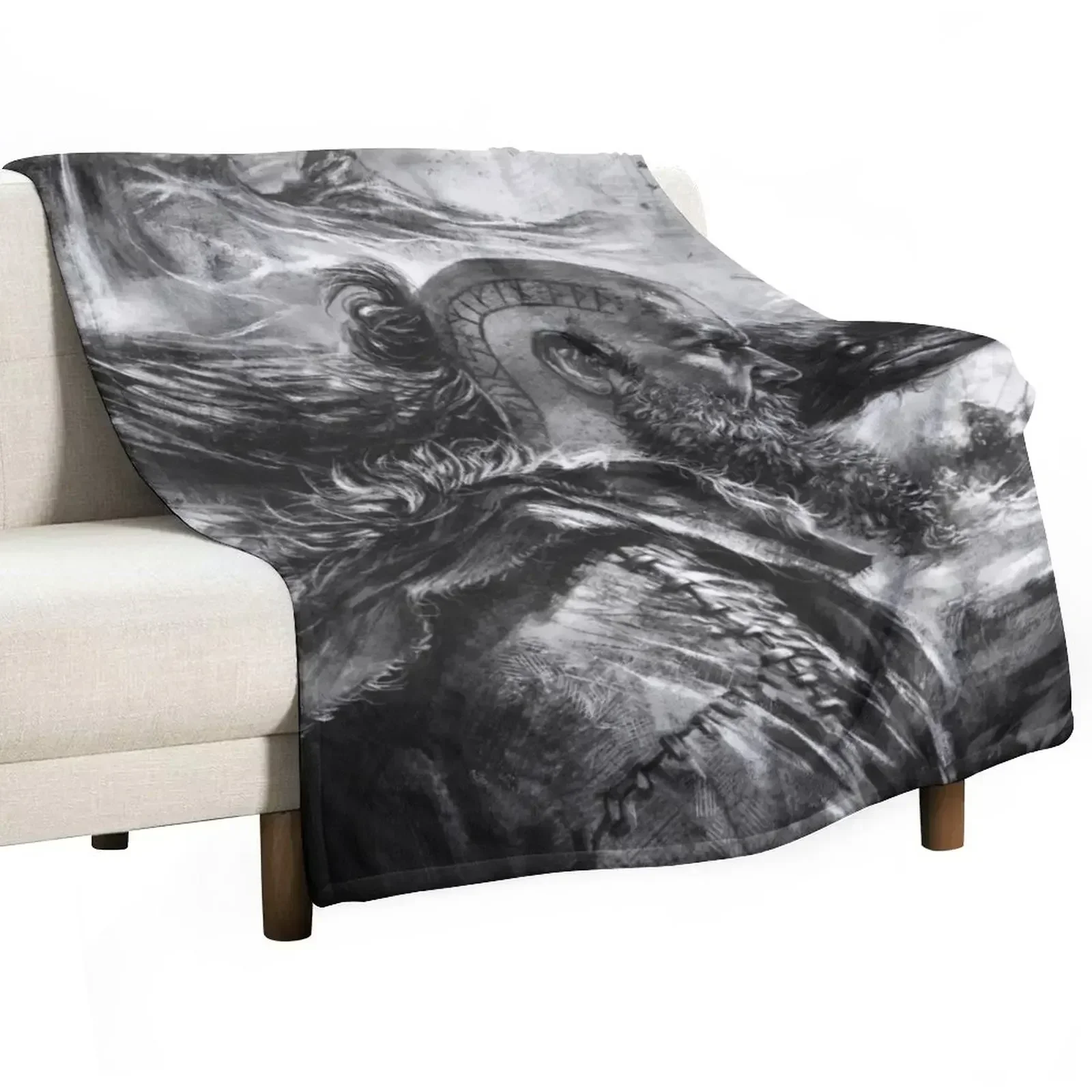 

Among the Gods Throw Blanket Warm Flannel Fabric Picnic Blankets