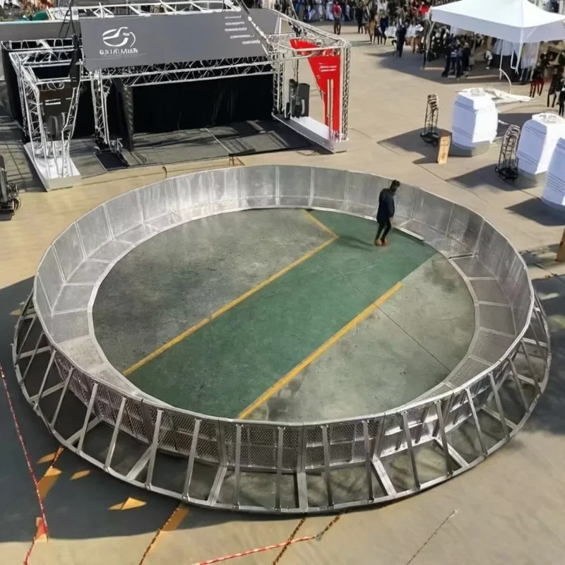 Customized Explosion-Proof Safety Fence Aluminum Alloy Truss Displays for Sports Conferences and Concerts
