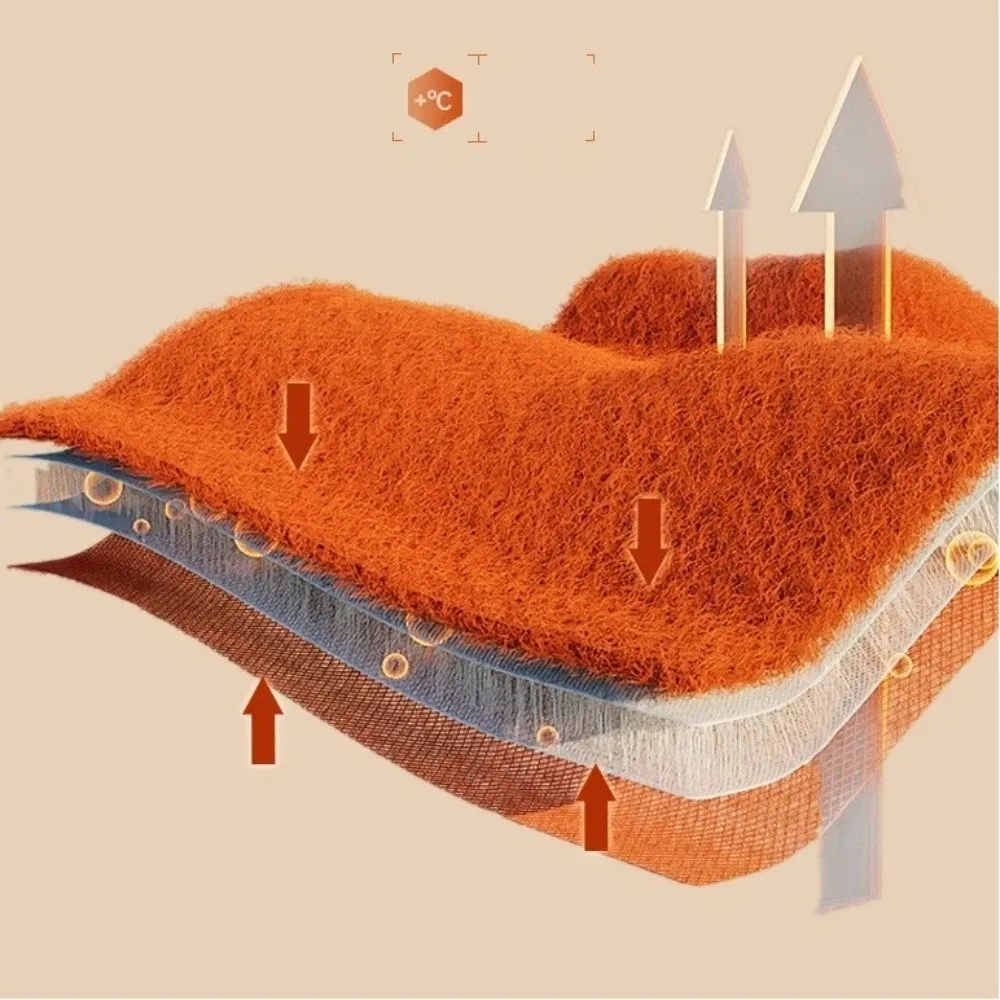 جوارب سميكة دافئة مقاومة للبرودة بلون سادة جوارب أرضية غير قابلة للانزلاق من الصوف المرجاني للشتاء #2