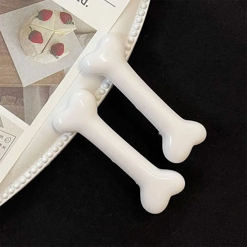 2/4 pezzi Divertenti accessori per capelli in osso, bordi fermagli per capelli, graziosi copricapo con fermagli per capelli, fermagli per copricapo creativi e semplici