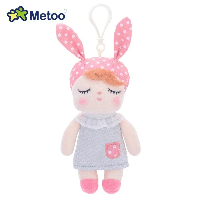 Metoo Doll Kids Toys Mini Angela Keychain Stuffed Rabbit Plush Sleeping Toys For Girls Newborn Baby Birthday Christmas Gift