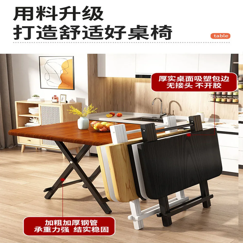 Flexible Square Folding Table Foldable Square Table Space-Saving Dining&Side Table for Small Spaces,Balcony,Camping Dining Table