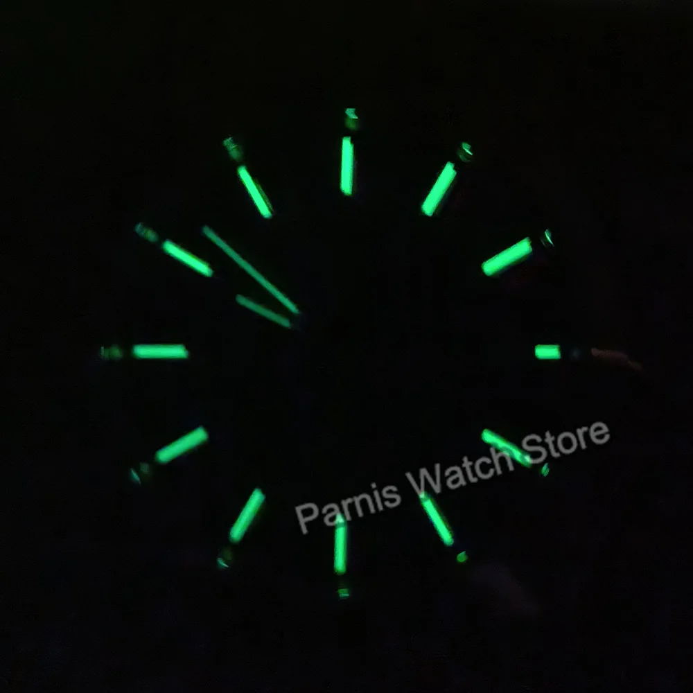 Parnis 40mm Men's Watch NH35 Automatic Luminous Marks Dial Sapphire Crystal Stainless Steel Case