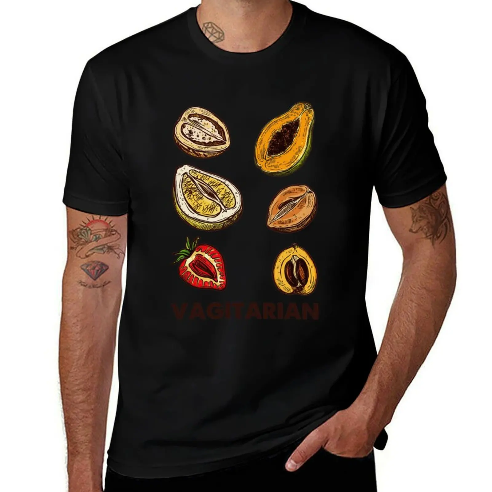 Vagitarian T-Shirt Lightweight Gym Training T-Shirt