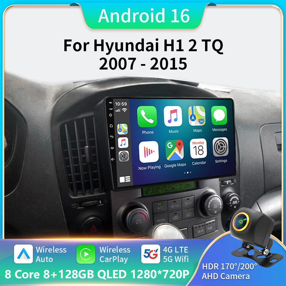 

Android15 For Hyundai H1 2 TQ 2007 - 2015 Car Radio Multimedia Video Player Navigation stereo GPS 2din