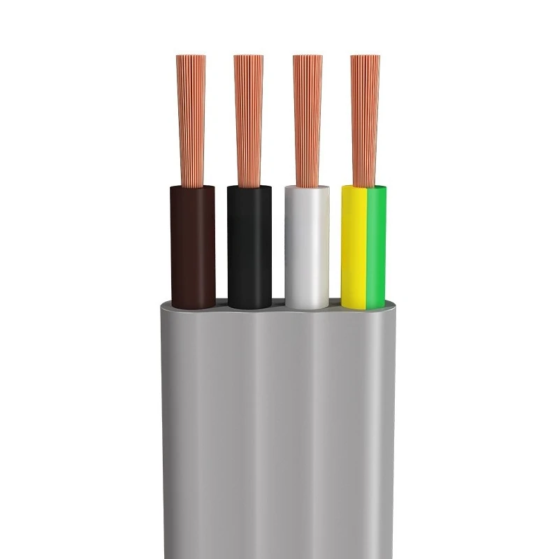 Ascensor que acompaña el cable plano T puerta telescópica alambre plano resistente a la flexión