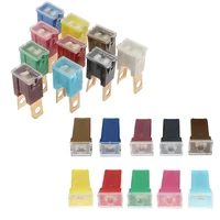 1/5/10 Uds fusible automático tipo de conexión pies largos fusible de coche macho 32V 30A 40A 80A 100A 120A caja de fusibles de coche cuadrado enchufe impermeable