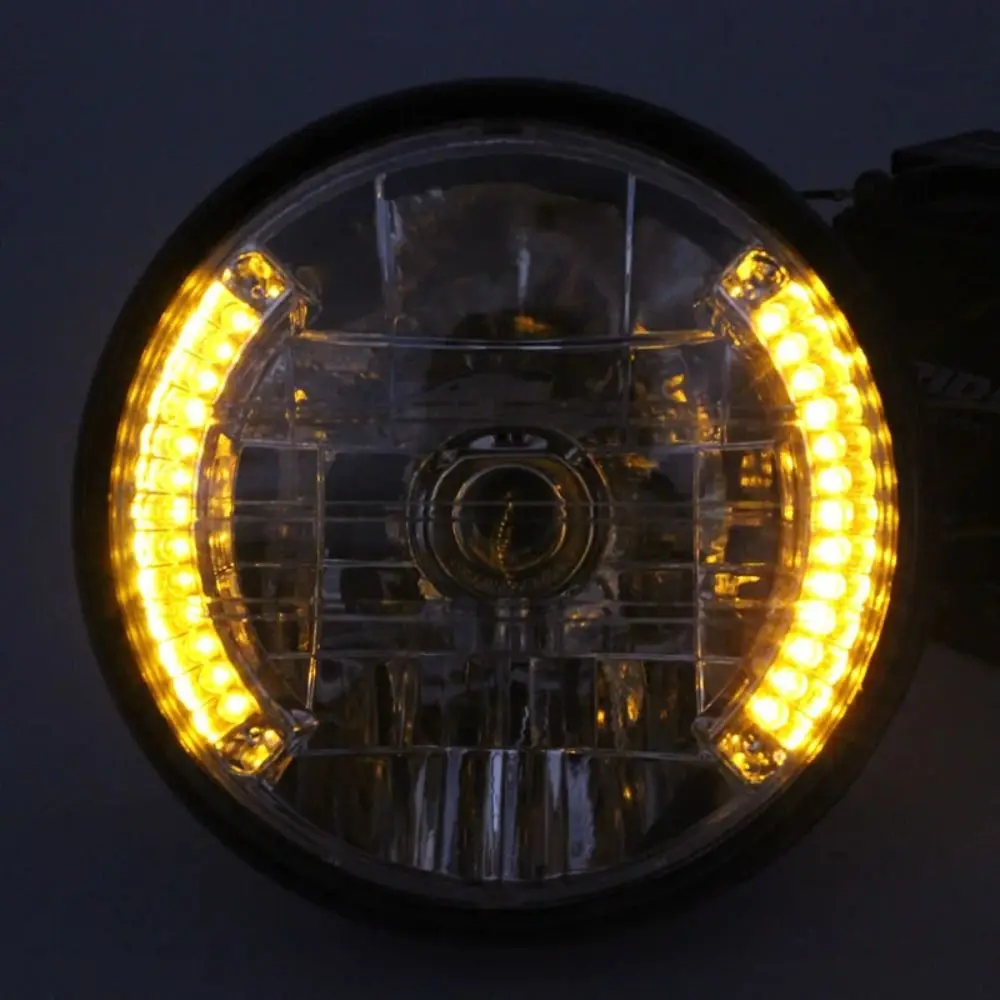 Phare de moto de style Automobile, lumière LED décorative, voyant d'avertissement de sécurité, Anti-collision, lumière de glisse de rue Durable
