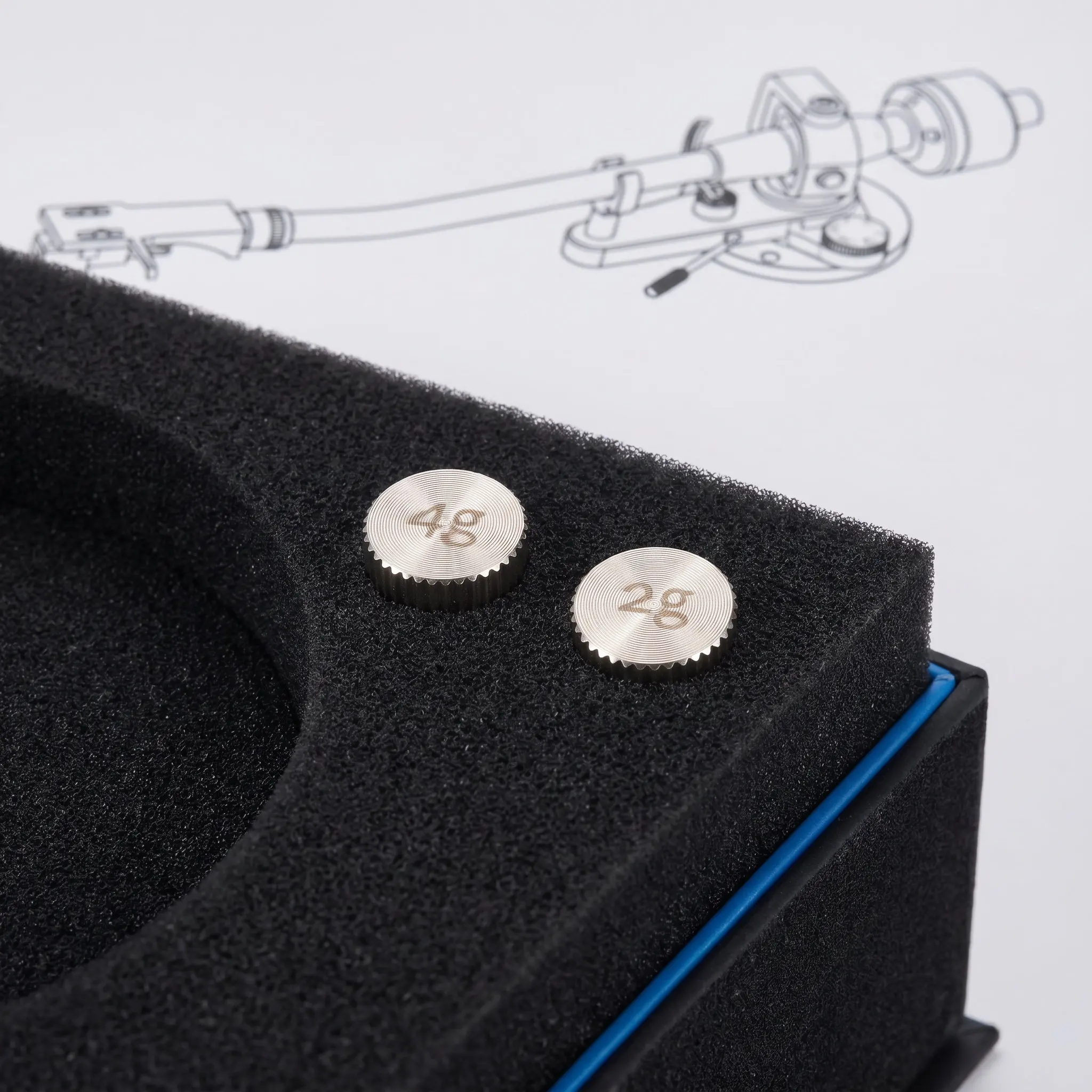 Record Player Needle - 2 Buah Set Pemberat Headshell Turntable