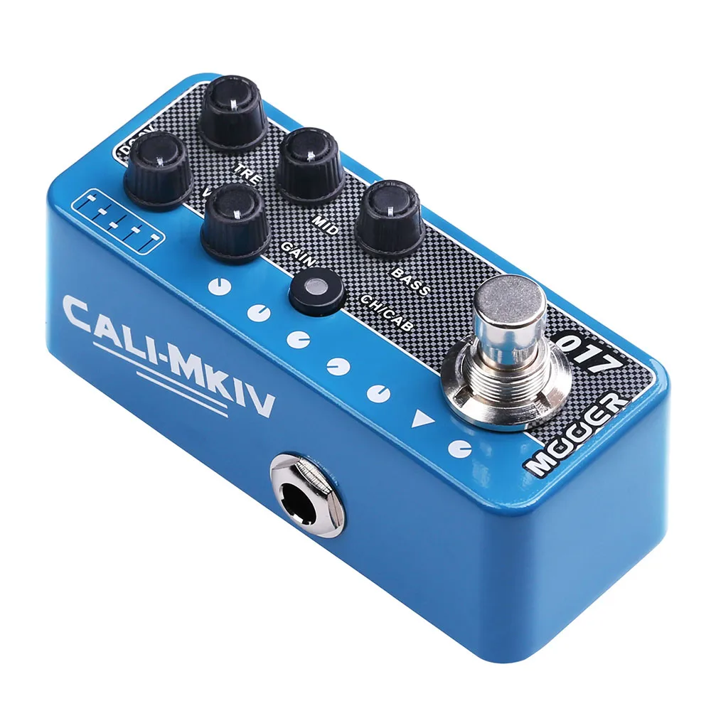 MOOER 017 Cali Mkiv Guitar Effects Pedal Digital Preamp Multi-Effects Dual Channels 3 Speaker Cab Simulation for Electric Guitar