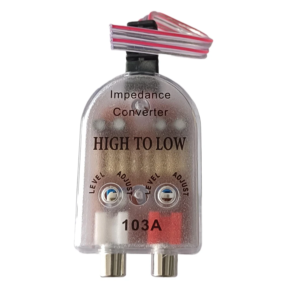 

Universal Car Stero Radio Speaker High To Low RCA Line Audio Impedance Converter