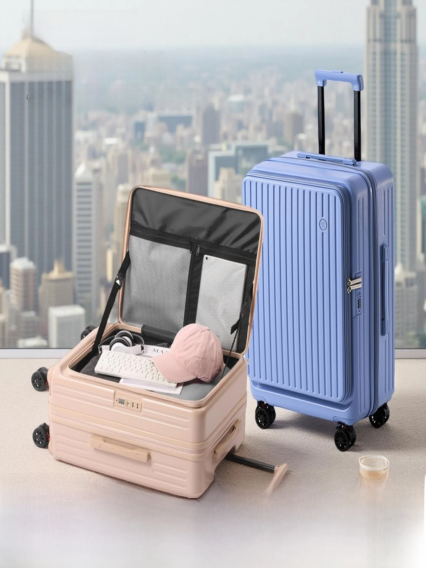 

2025 Новый расширяемый боковой чемодан Lage для путешествий Busin Elite Sle ABS + материал ПК M Fem с универсальным колесом