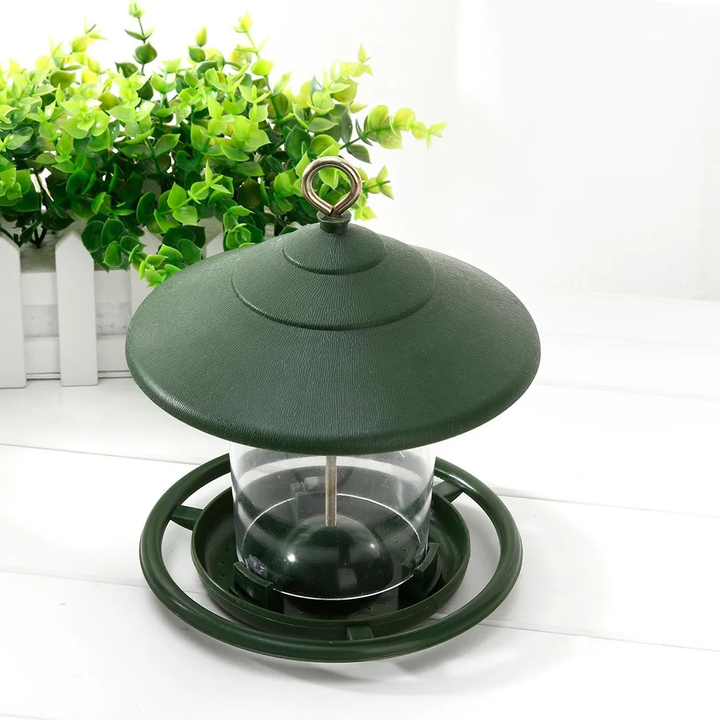 Compact Size Plastic Hanging Bird Feeder for Backyard Use with Simple Refill and Wash Process for Ongoing Maintenance