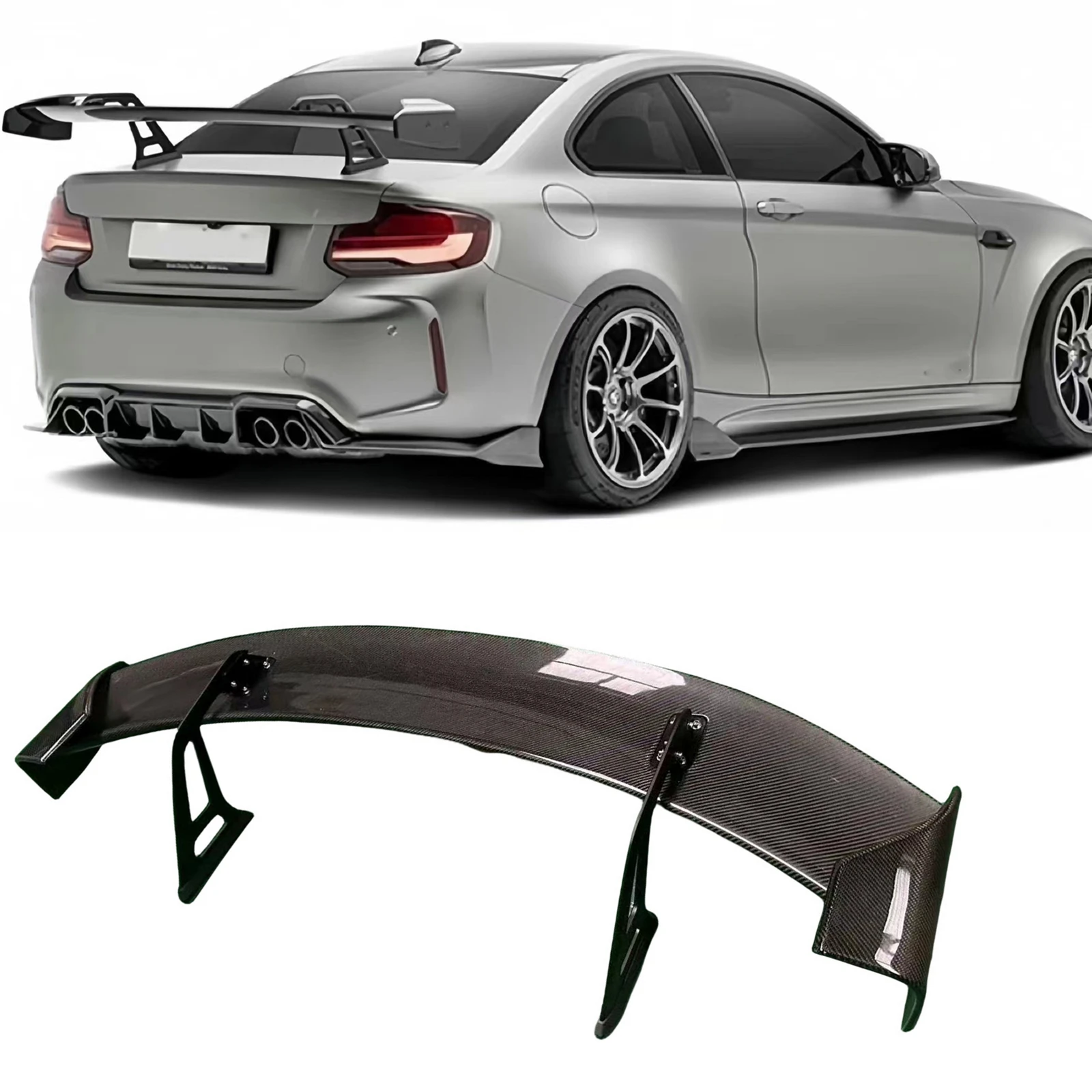 Rear Trunk Lid Spoiler Wing For BMW M3 G80 M4 G82 G83 2021 2022 2023 2024 Real Carbon Fiber Tailgate Splitter Lip