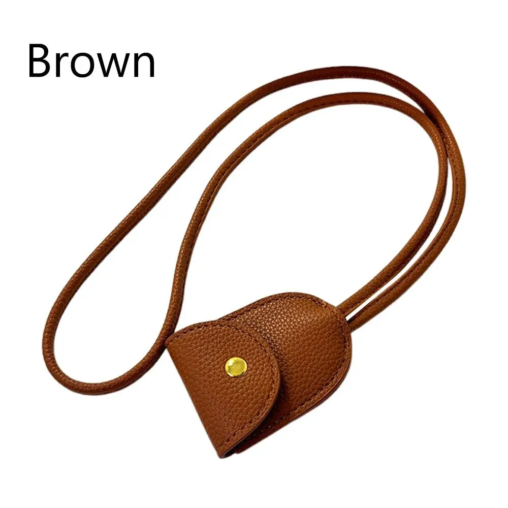 بو شنقا حبل قلادة اللون البني الأسود اللون سترة سلسلة قلادة متعددة الوظائف استخدام سلسلة المفاتيح المحمولة تخزين قلادة