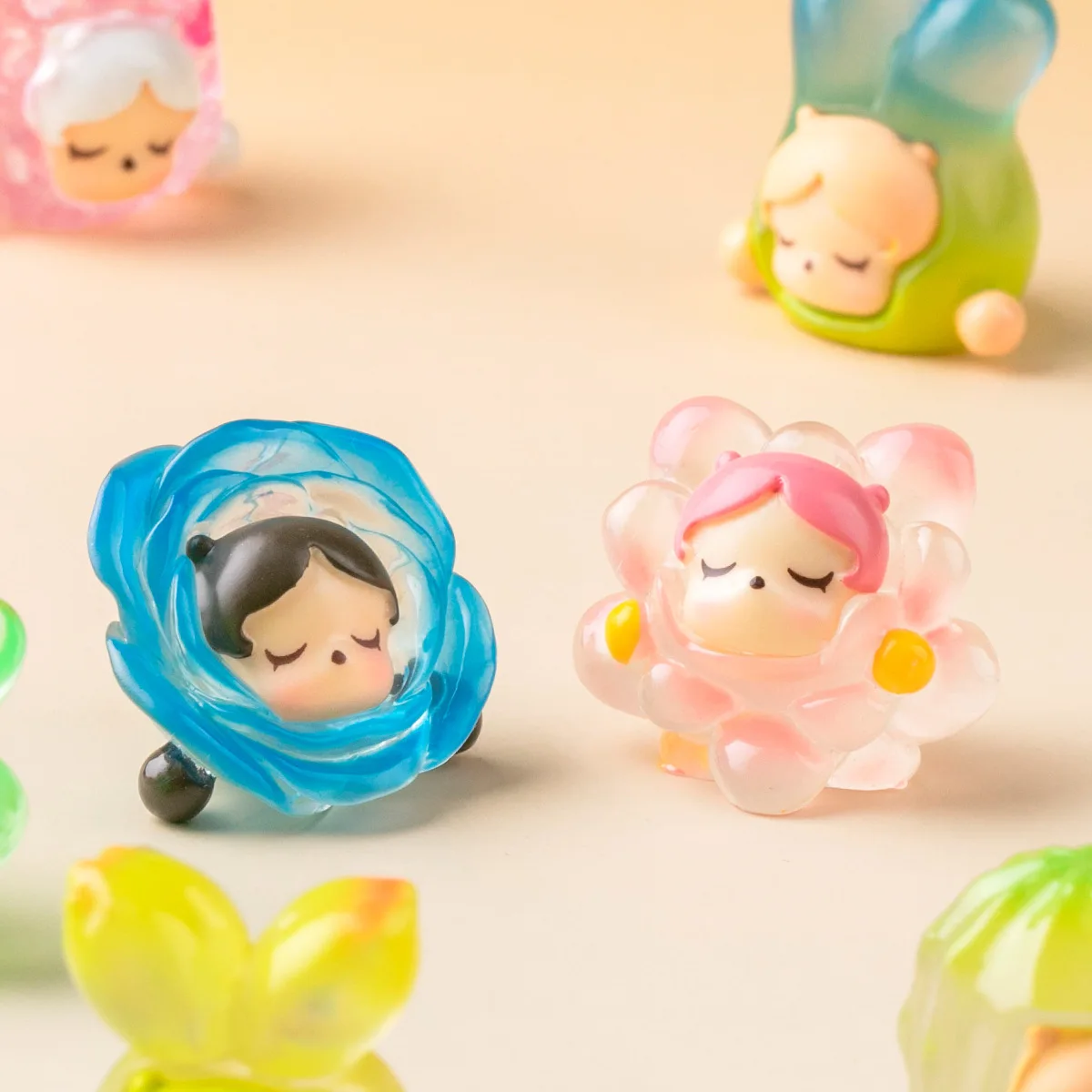 9 قطعة/المجموعة زهرة الجنية الشكل لعبة مضيئة سلسلة تمثال صغير سطح المكتب الديكور نموذج الحلي لعب الفتيات هدايا عيد الميلاد #4