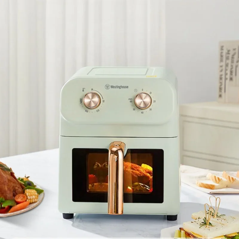 หม้อทอดไฟฟ้าภายใน6ลิตรทำจากโลหะหม้อทอด Air fryer 220V 50Hz หม้อทอดไฟฟ้าอเนกประสงค์ขนาด1500วัตต์