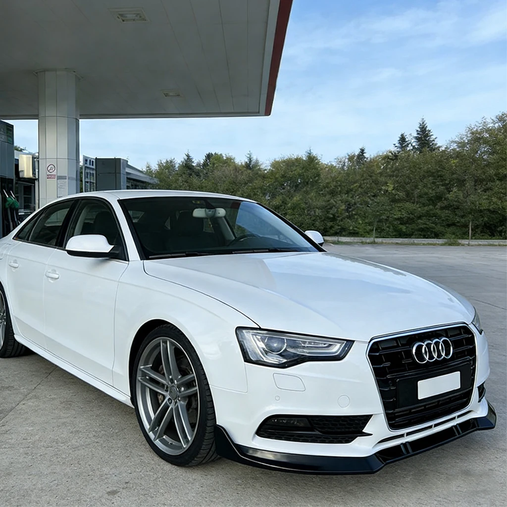 Car Front Bumper Splitter Lip Diffuser Body Kit Spoiler Guard Fit For Audi A5 B8.5 QUATTRO 2012-2016 (Not For S-LINE RS5 Model)