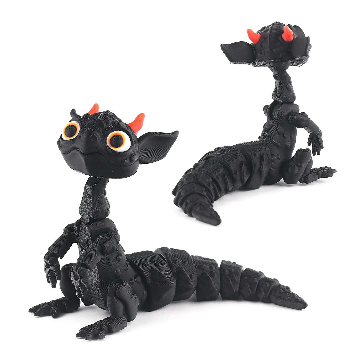 

3D printed small colorful dragons, simulated animal models, collectible desktop decorations, decorative toys and gifts