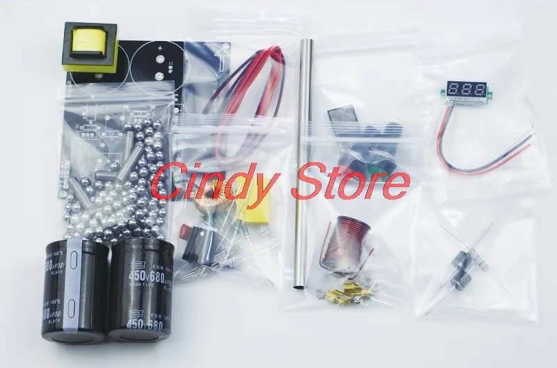 A Simple Single Stage Coil Gun DIY Kit Physical Experimental Equipment for High-voltage Electromagnetic Guns