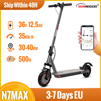 SUNNIGOO N7MAX Electric Scooter 500W Motor 36v12.5ah 35KM/H Max Speed 35KM Long Range 10 Inch with Shock Absorption APP Escooter