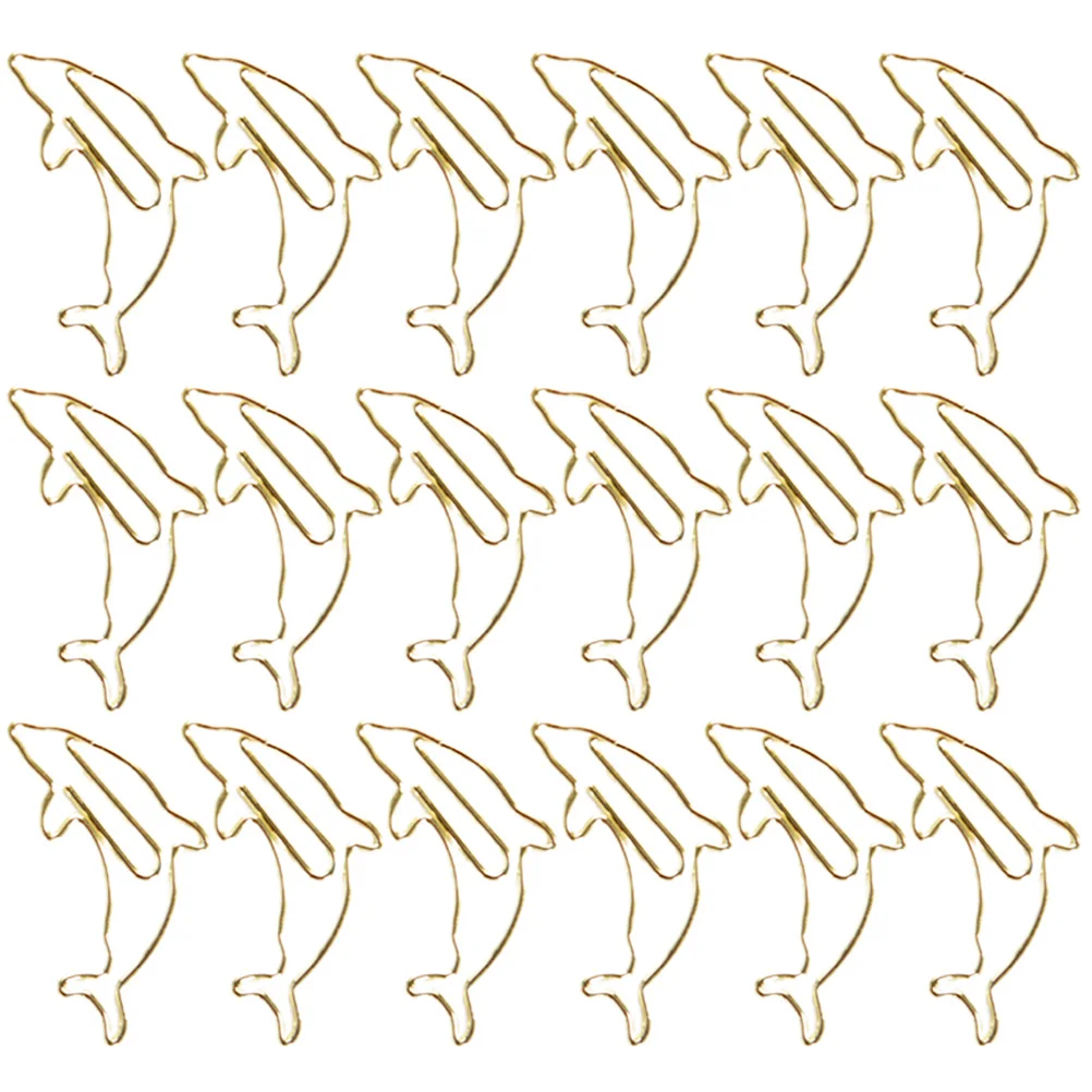 

18pcs Metal Paper Clips File Document Fixing Strong Clamping Force Creative Shaped Office Accessories Decorative Small