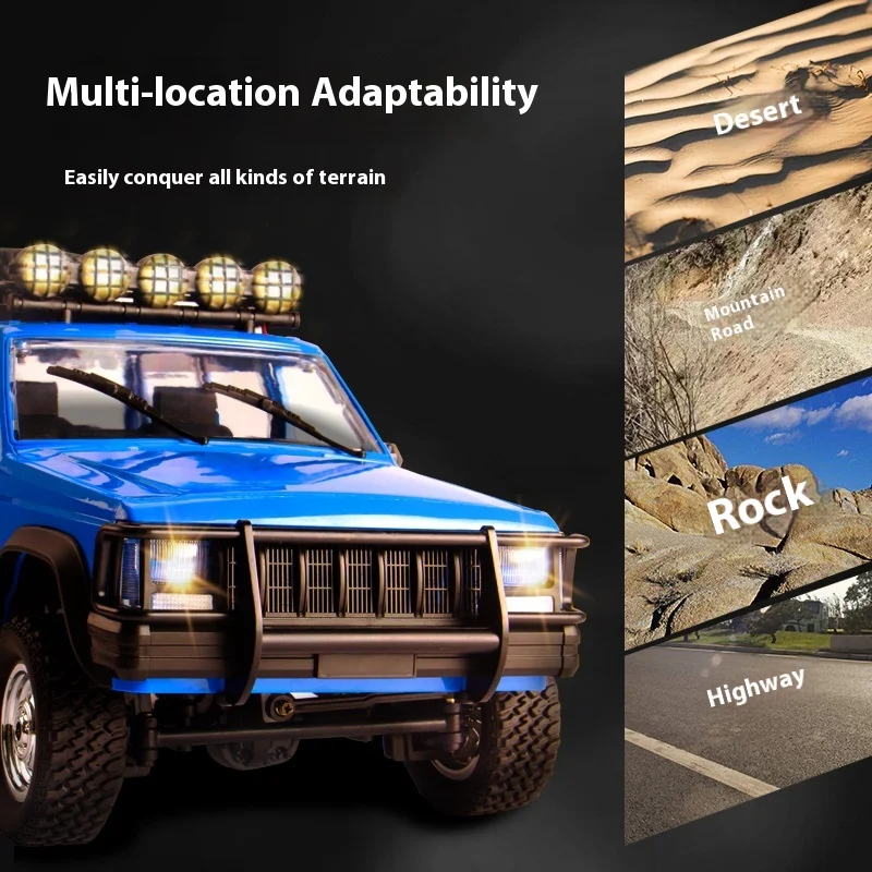 Mangniu 1: 12 Full Scale Simulation Cherokee Model Upgrade Metal Edition Climbing Car Rc Modified Car Adult Children'S Toy Gift