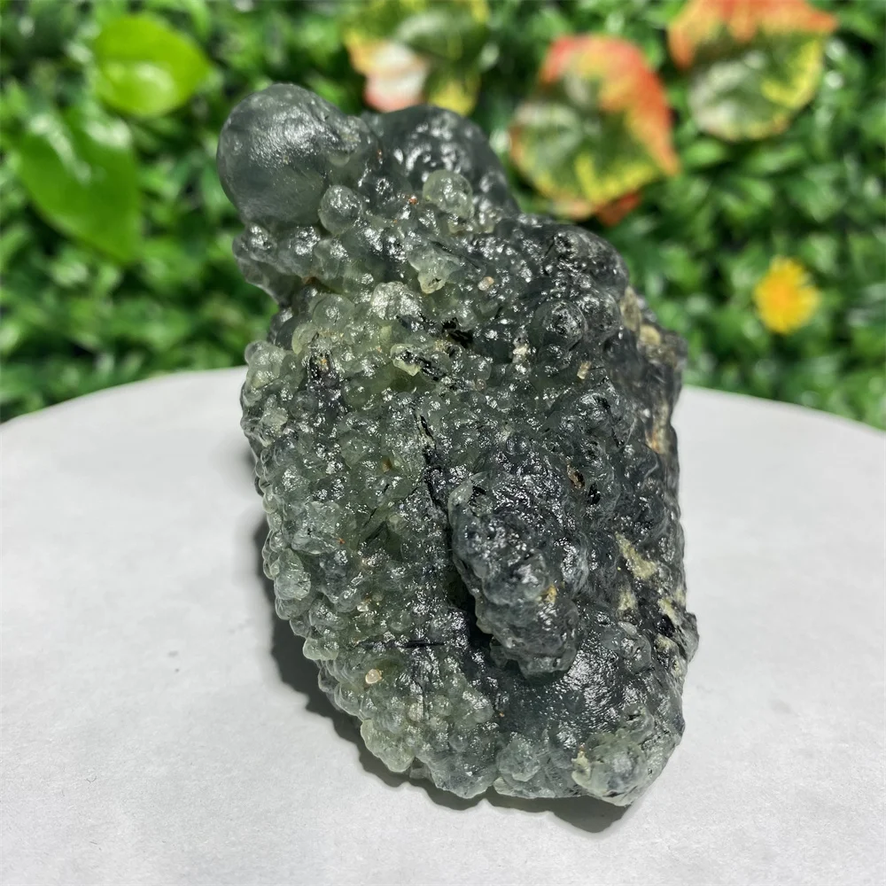 510g Natural Stone Grape Agate Black Tourmaline symbiont Raw Mineral Specimen Real Crystals Ornaments  Spiritual Chakra Healing