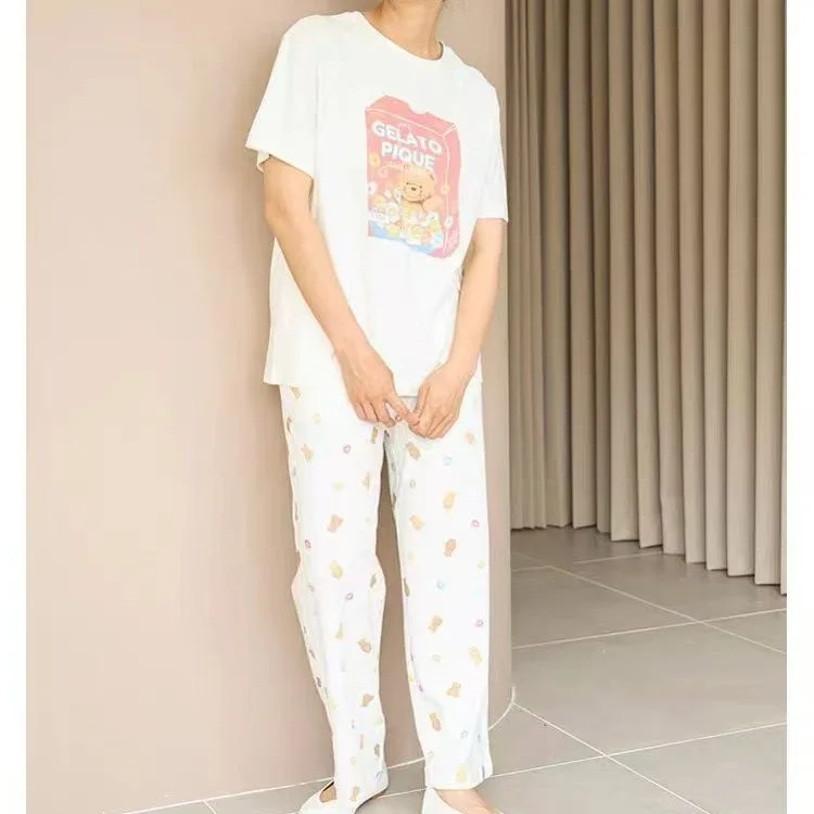 Japan Style Cotton Baby Bear On Cereal Box Pajamas