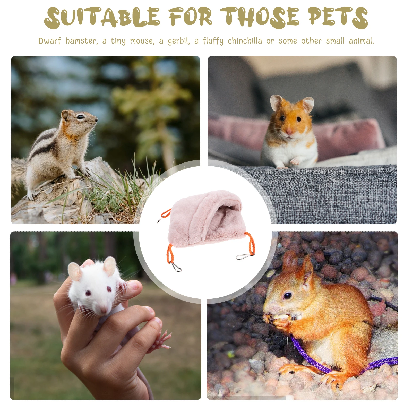 

Lovely Chinchilla Lovely Chinchilla House Warm Cloth Bed For Small Pets Sturdy Hamster Hut Sturdy Hamster Hut Household Pet