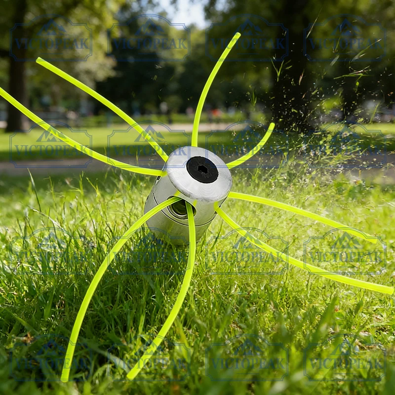 Universeller Rasenmäher-Aluminium-Graskopf, langlebig, einfacher Austausch, kompatibel mit verschiedenen Modellen für die Gartenpflege