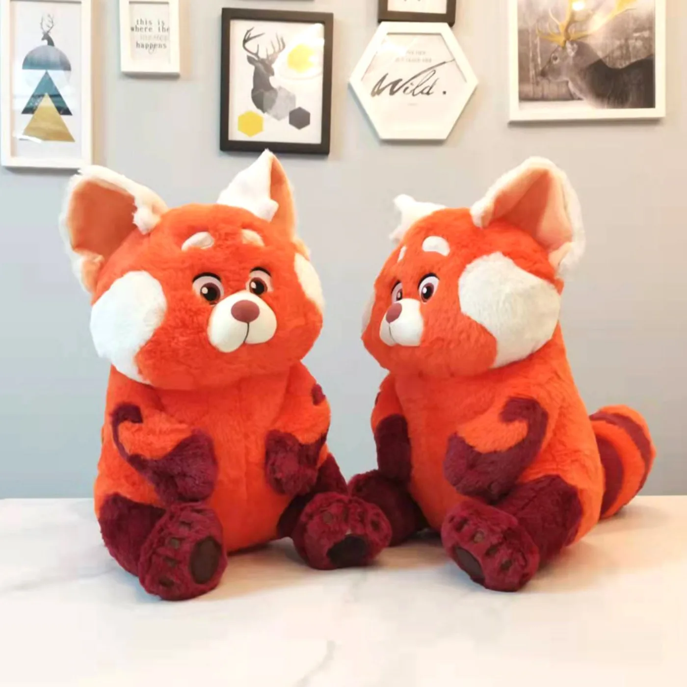 Anime Cartoon Turning Red Youth Metamorphosis: Red Panda Kawaii Plush Toys Room Pillow Large Size Doll Birthday Gift